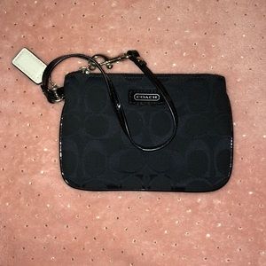 Black COACH Wristlet